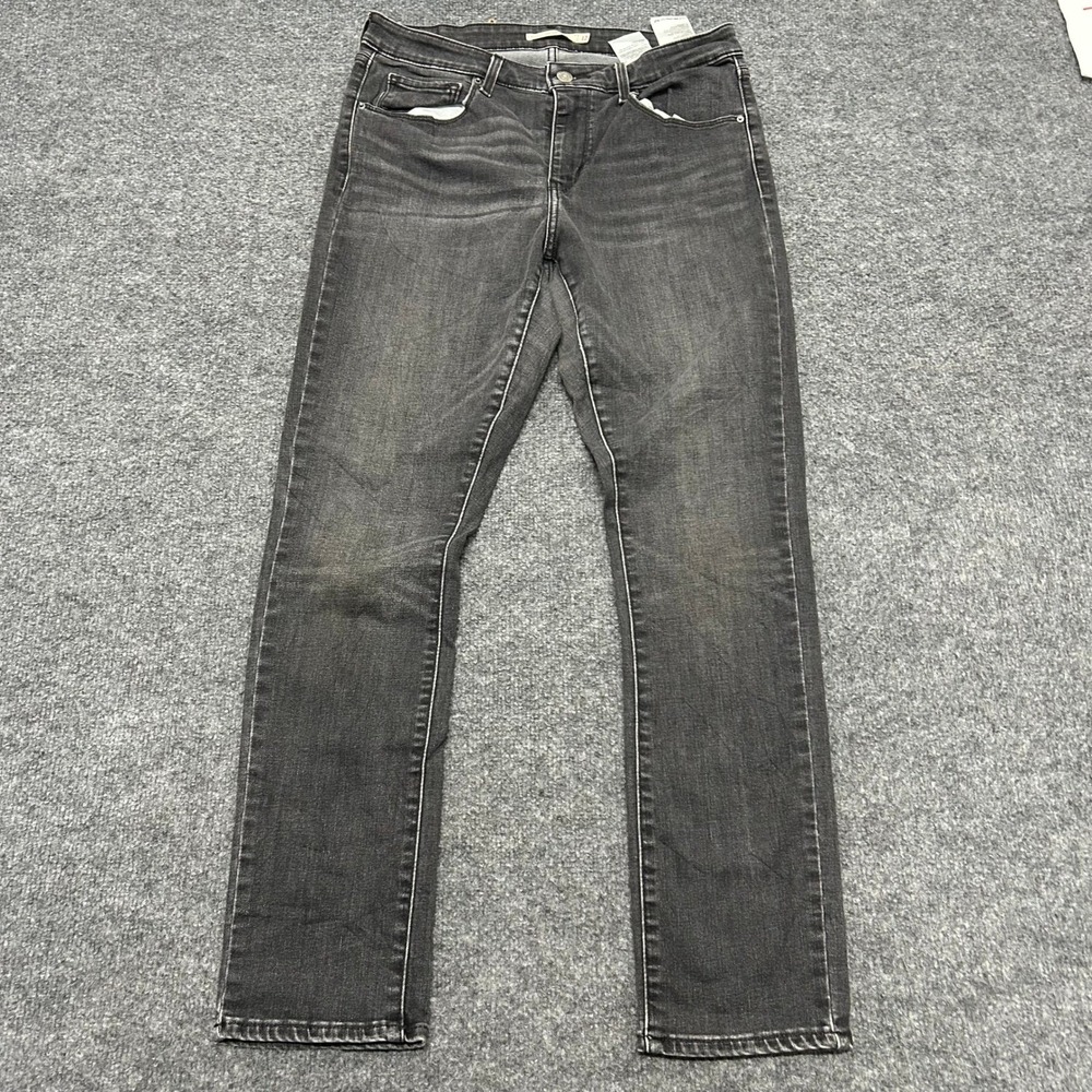 Levi's Jeans Womens Size 12 Black Classic Mid Rise Skinny Faded Denim